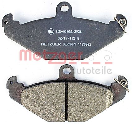 METZGER 1170362 Bremsbelagsatz, Scheibenbremse